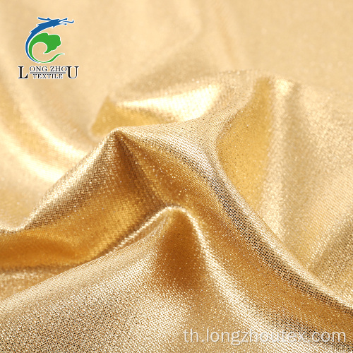 Twill Dobule Sides Satin Golden Foiling Fabric